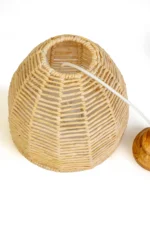 Armonie Luminoasă: Lampa Împletită din Panusă cu Schelet Metalic Handmade - imagine 3