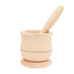 Mojar Din Lemn De Tei Confectionat Manual Pentru Zdrobirea Usturoiului Si Condimentelor