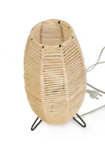 Armonie Luminoasă: Lampa Împletită din Panusă cu Schelet Metalic Handmade - imagine 2