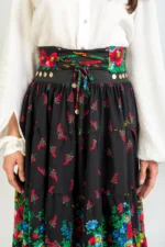 Cămașa Albă și Brâu Etno cu Banuți Reglabil - imagine 8