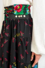 Cămașa Albă și Brâu Etno cu Banuți Reglabil - imagine 2