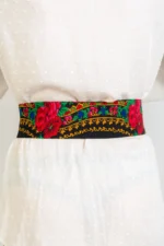 Cămașa Albă și Brâu Etno cu Banuți Reglabil - imagine 5