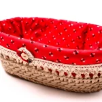 Cos Din Papura Cu Husa Textila - Produs Confectionat Manual pentru Depozitare si Decor