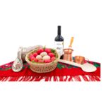 Cos Cadou 1 Traditii Handmade si Delicii Pascale Cu Ibric Cupru, Oua Lemn, Vin si Cozonac - imagine 4