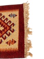 Covor Tradițional Din Bumbac Țesut Manual 90x60 cm cu Motive Românești - imagine 2