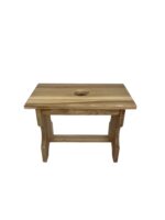 Taburet din Lemn de Stejar Artizanal, Design Minimalist, Durabilitate Excepțională