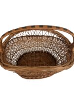 Coș Înalt de Piață – Răchită Naturală, Lucrat Manual - imagine 4