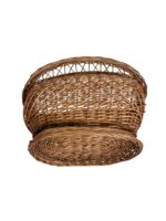 Coș Înalt de Piață – Răchită Naturală, Lucrat Manual - imagine 3