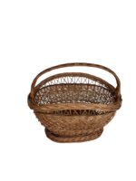 Coș Înalt de Piață – Răchită Naturală, Lucrat Manual - imagine 2