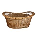 Coș Impletit Manual din Rachita cu Model- 65X50X25 cm