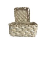 Cutie cu Capac Împletită Manual din Pănușă – Depozitare Eleganta și Naturală - imagine 4
