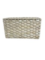 Ladă împletită manual din pănușă, cu capac și cadru metalic – 30 cm - imagine 2