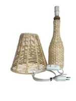 Lampă Abajur model Sticlă Împletitură Manuală – Stil Unicat pentru Masă sau Birou - imagine 2