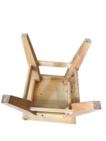 Taburet de bucătărie – lemn de brad și tei masiv, rezistent și natural - imagine 2