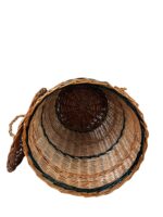 Coș de rufe rotund cu mânere și capac detașabil- 70x43 CM - imagine 5