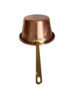 Ceaun din Cupru Masiv Lucrat Manual cu Mâner din Alamă și Mâner de Sprijin – Ideal pentru Dulceață, Sosuri și Gătit Artizanal - imagine 3