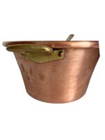 Ceaun din Cupru Masiv Lucrat Manual cu Mâner din Alamă și Mâner de Sprijin – Ideal pentru Dulceață, Sosuri și Gătit Artizanal - imagine 5