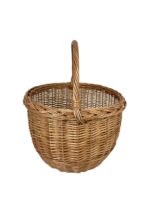 Coș rotund împletit manual din răchită – conic, rezistent și elegant - imagine 2