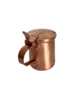 Cană Artizanală pentru Apă și Cafea, cu Capac , lucrată manual - imagine 3